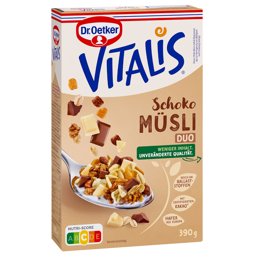 Dr. Oetker Vitalis Schoko Duo Müsli 390g