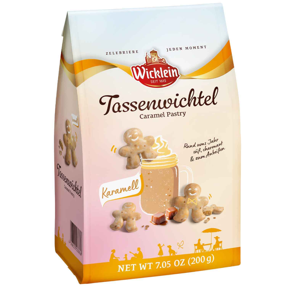 Wicklein Tassenwichtel Kekse Karamell 200g / 7.05oz