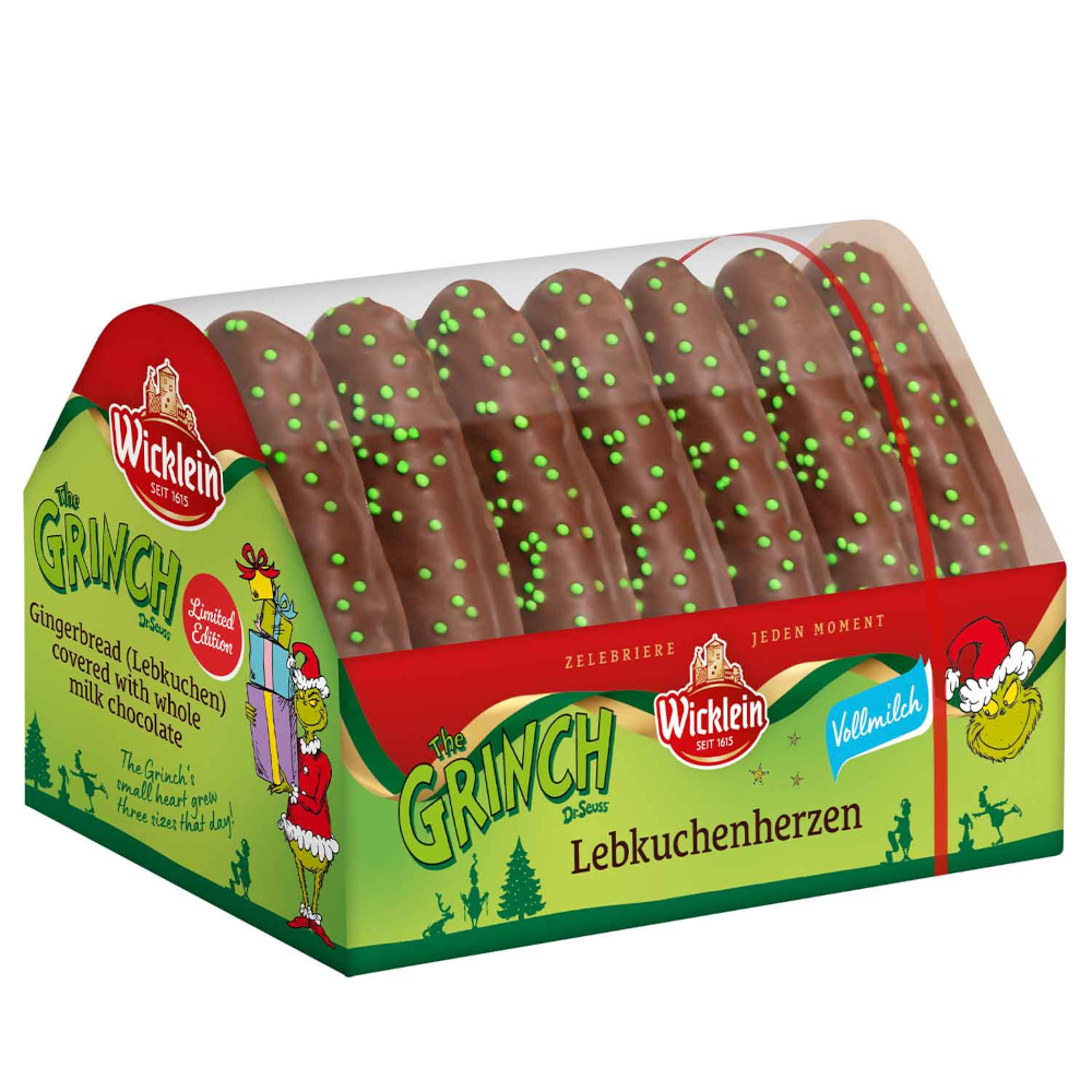 Wicklein The Grinch Schoko-Lebkuchenherzen 215g