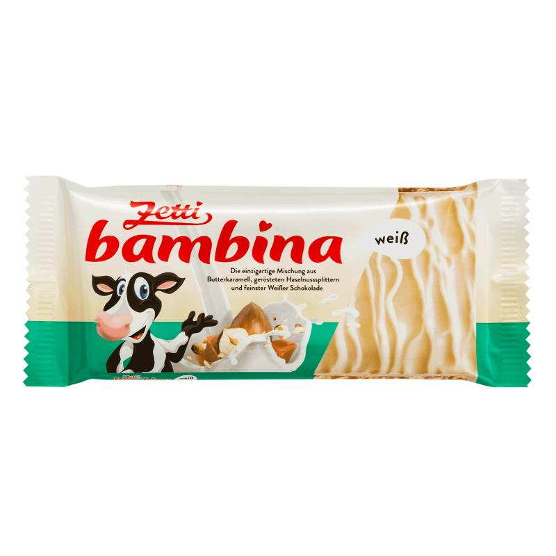 Zetti bambina Weiße Schokoladen Tafel 100g / 3.53oz