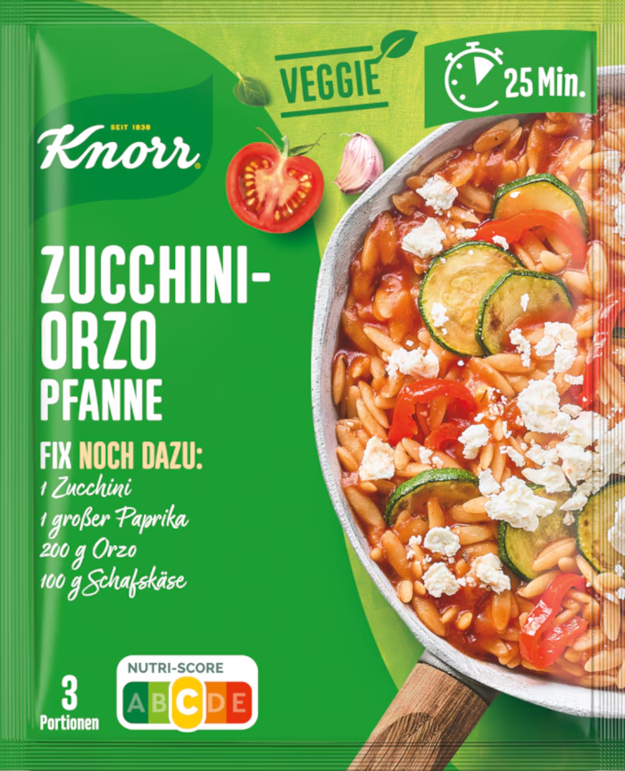 Knorr Fix Veggie für Zucchini-Orzo Pfanne 46g / 1.62oz