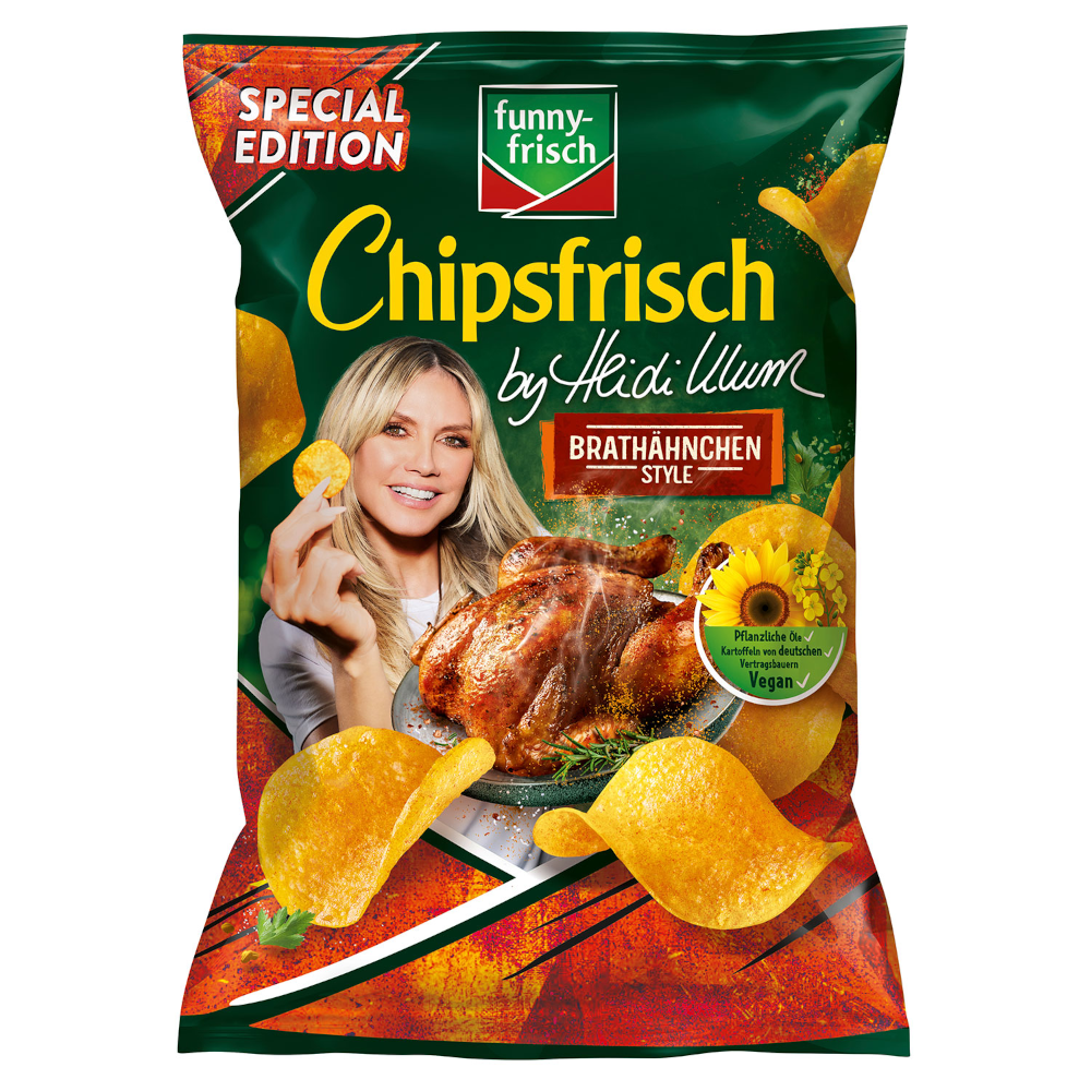 funny-frisch Chipsfrisch Brathähnchen Style by Heidi Klum Kartoffel Chips 130g