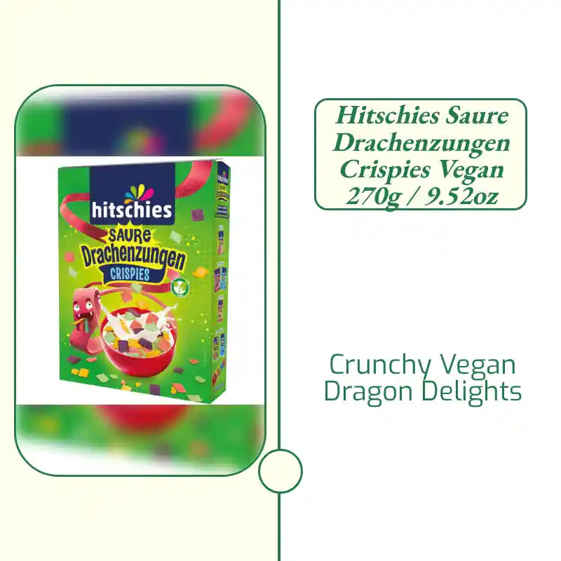 hitschies Saure Drachenzungen Crispies Vegan 270g / 9.52oz by@Outfy