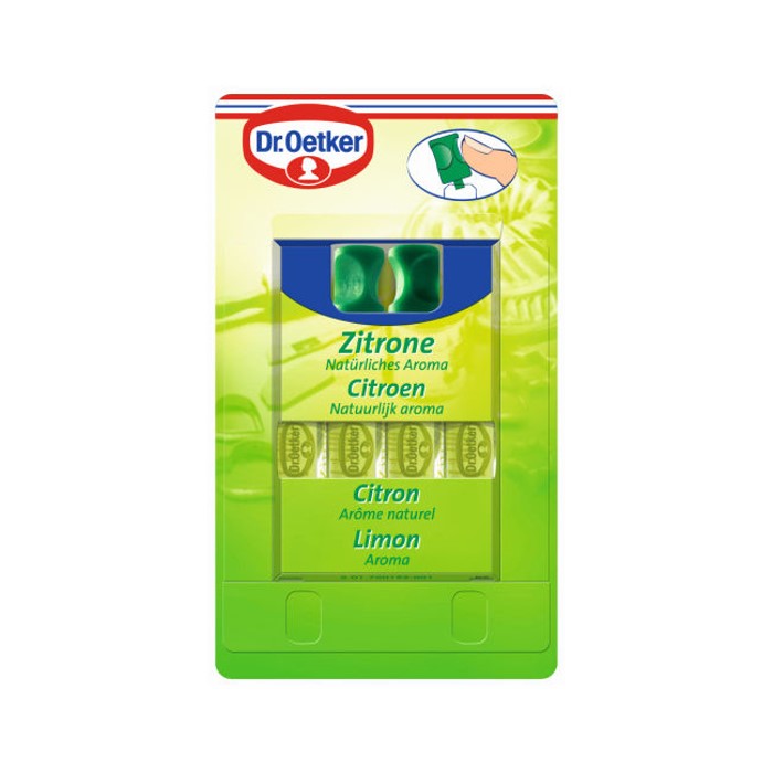 Dr. Oetker Backaroma Natürliches Zitronen Aroma 4 Stück