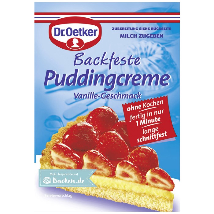 Dr. Oetker Backfeste Puddingcreme Vanille Geschmack
