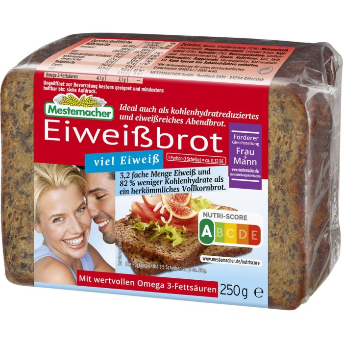 Mestemacher Eiweiß-Brot in Scheiben 250g