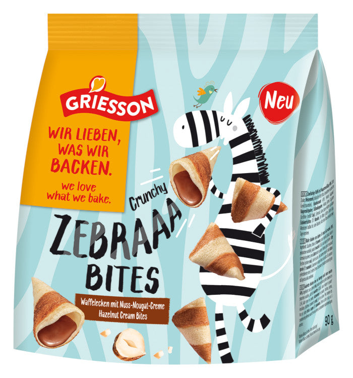 Griesson Zebraaa Bites Waffelröllchen 90g / 3.17oz