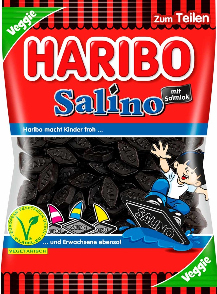 Haribo Salino vegetarische Lakrtz-Salmiak Rauten 175g