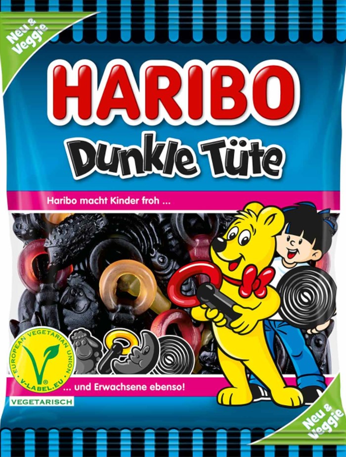 Haribo Dunkle Tüte vegetarisch 175g