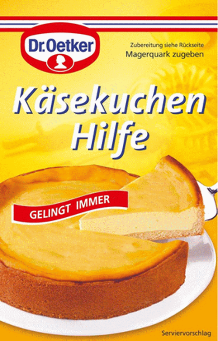Dr. Oetker Käsekuchenhilfe