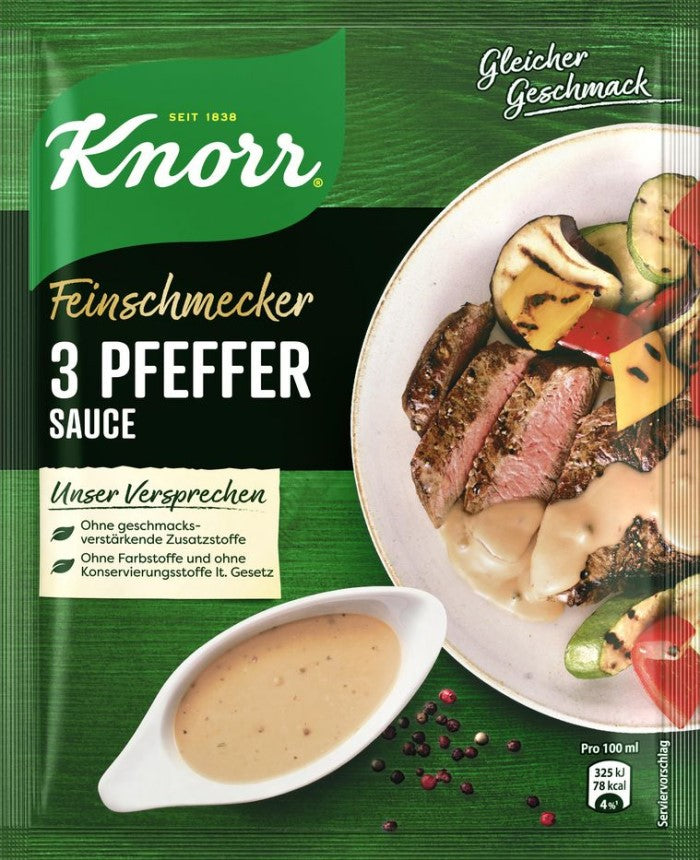 Knorr Feinschmecker 3 Pfeffer Sauce