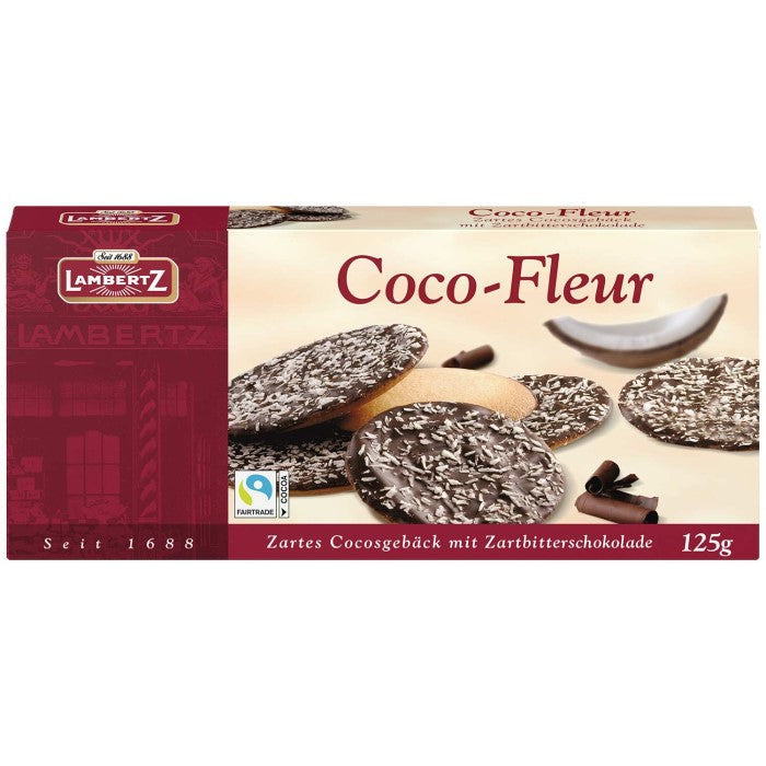 Lambertz Coco-Fleur Kokosgebäck mit Zartbitterschololade 125g