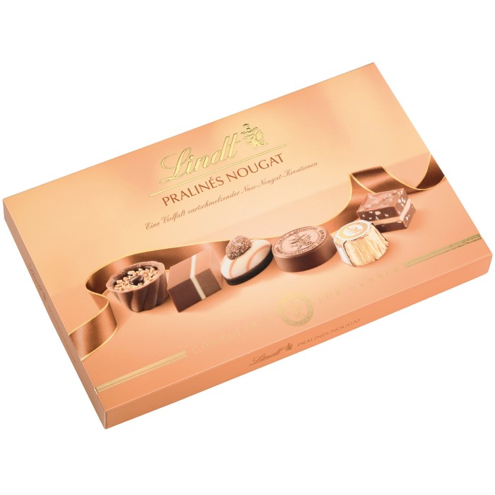 Lindt Pralinés Nougat Pralinenmischung 200g / 7.05oz