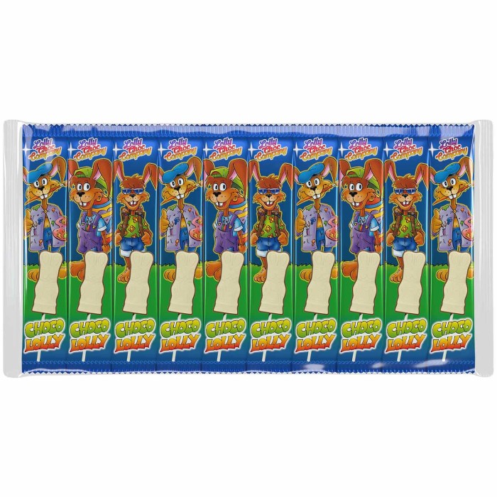 Lolly Coc Company Osterhasen am Stiel weiß 10 Stück Ostern 150g / 5.29 oz