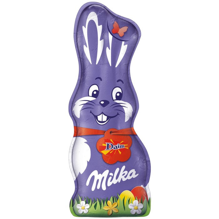 Milka Schmunzelhase Daim Alpenmilch Schokoladen Osterhase 45g / 1.58 oz