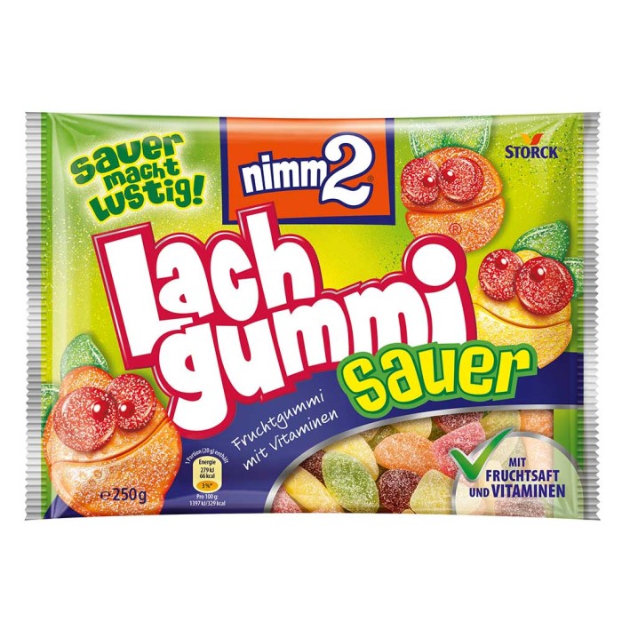 Storck nimm2 Lachgummi Sauer 250g / 8.81 oz