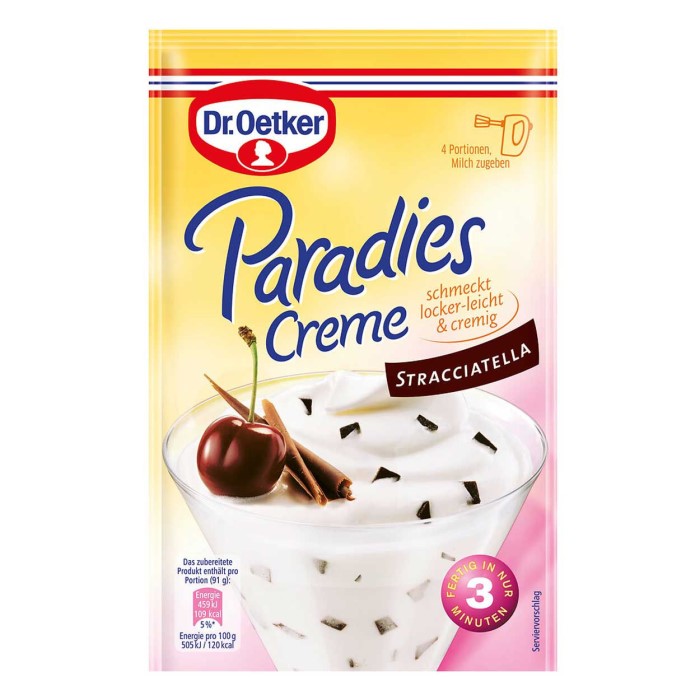 Dr. Oetker Paradies Creme Stracciatella 66g
