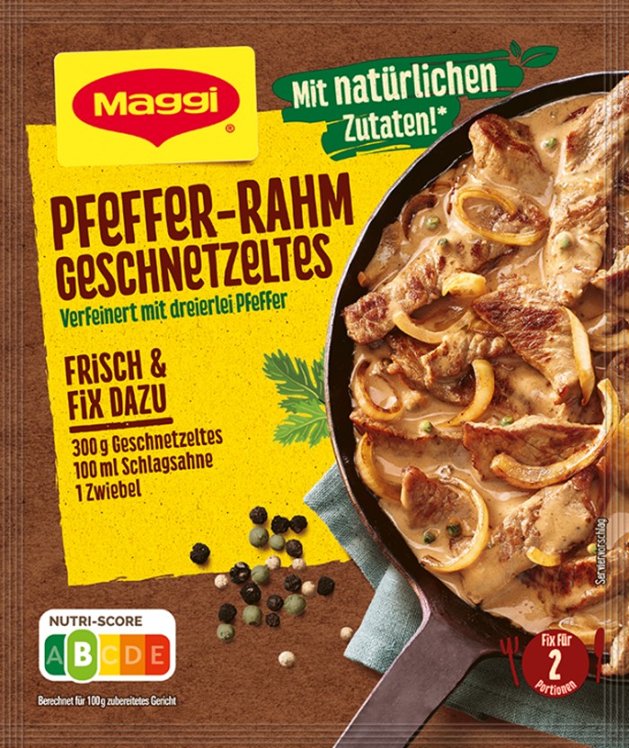 Maggi Fix für Pfeffer-Rahm Geschnetzeltes 27g / 0.95oz