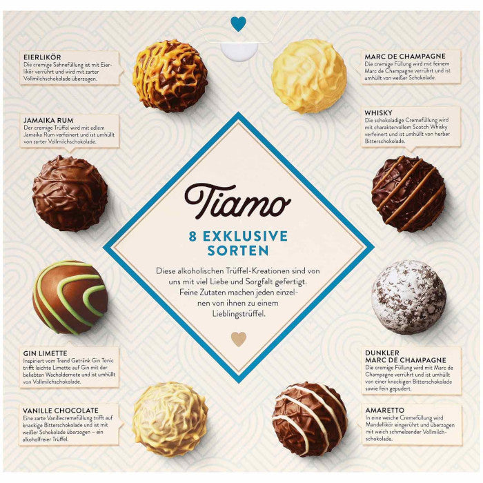 Sarotti Tiamo Feinste Trüffel mit Alkohol Pralinenmischung 200g / 7.05oz