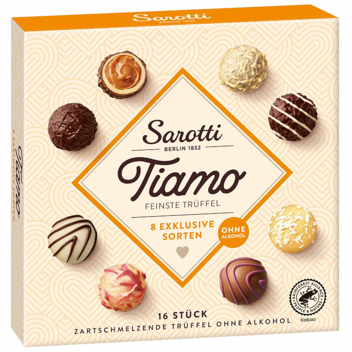 Sarotti Tiamo Feinste Trüffel ohne Alkohol Pralinenmischung 200g / 7.05oz