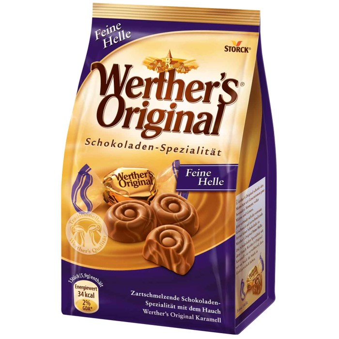 Storck Werthers Original Schokoladen-Spezialität Feine Helle 153g