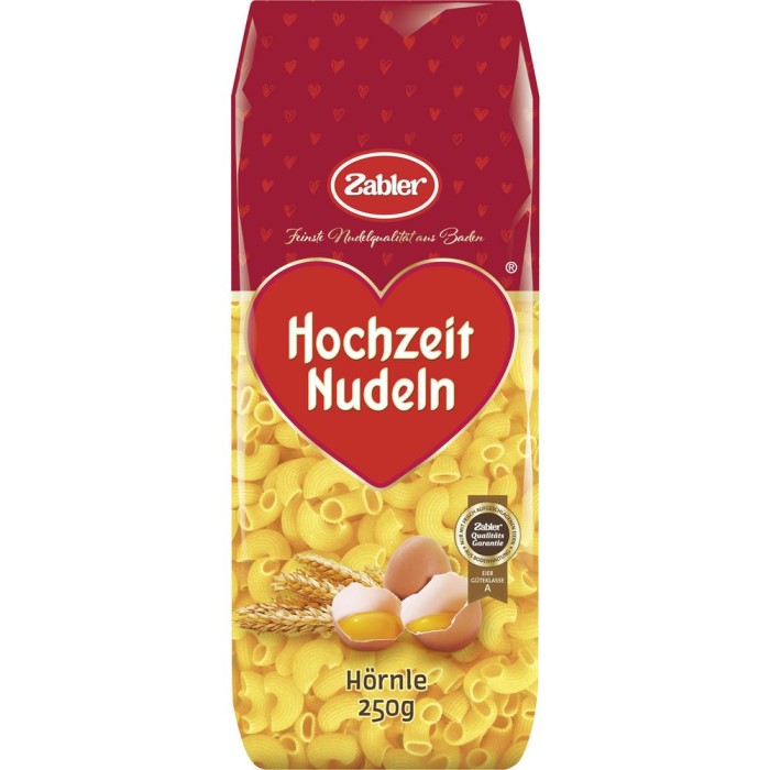Zabler Hochzeit Nudeln Hörnle 250g