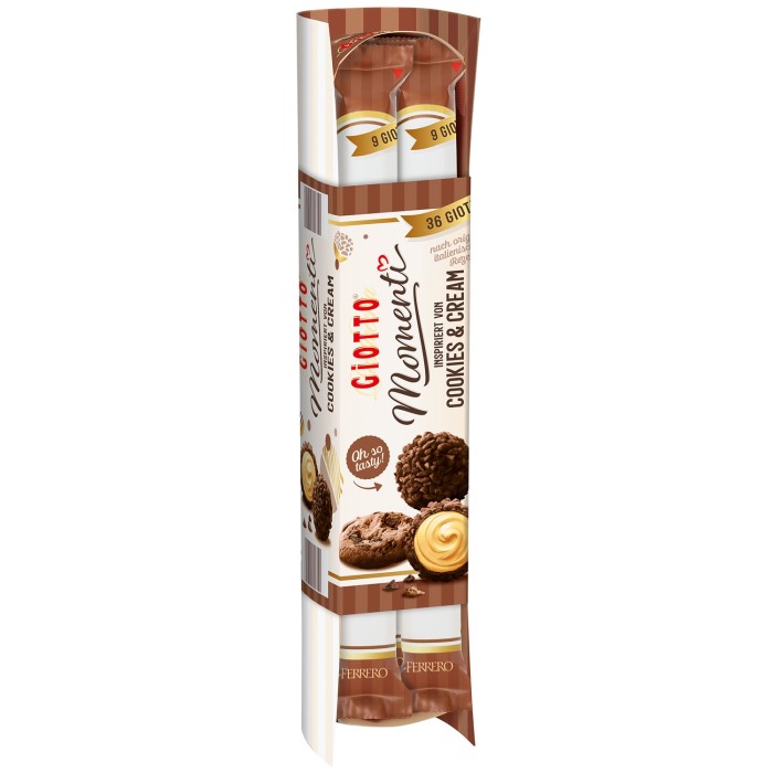 Ferrero Giotto Momenti Cookies & Cream Mini-Gebäckkugeln 154g